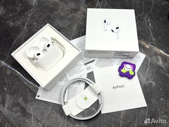 AirPods 3 NEW (гарантия+чехол)