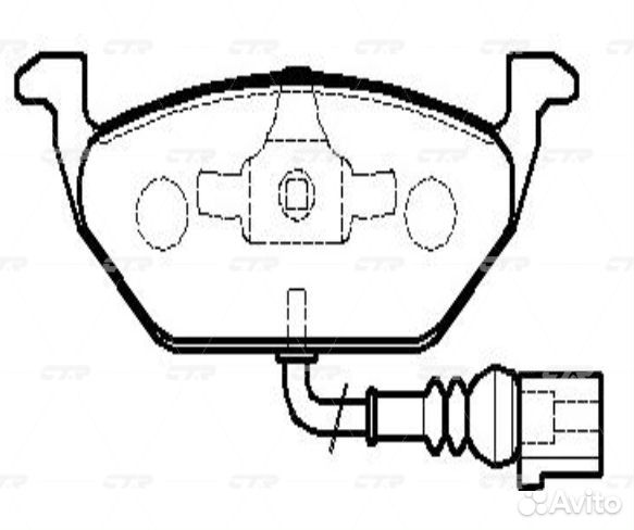 Колодки тормозные дисковые передние audi A3, opel