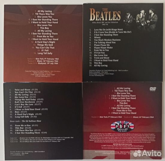 The Beatles. The best Of 1962-'64 (4 CD)