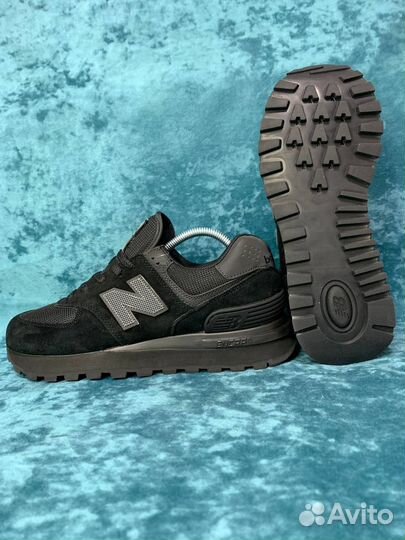 Кроссовки New Balance 574 x Stone Island Black M57