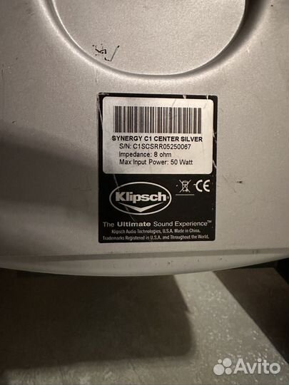Калонки Klipsch synergy 3 C1 центр