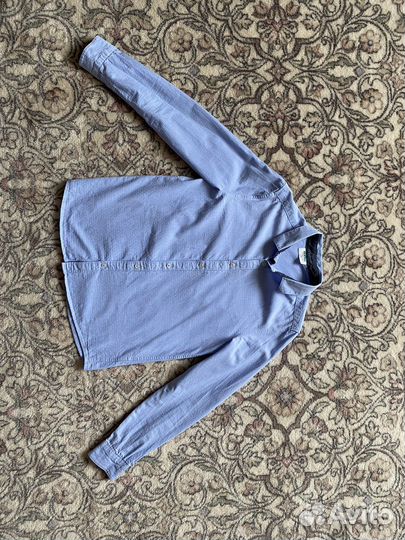 Голубая рубашка на мальчика 152 см Acoola