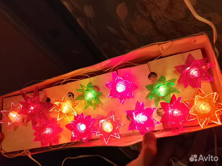 Елочная гирлянда СССР неисправная