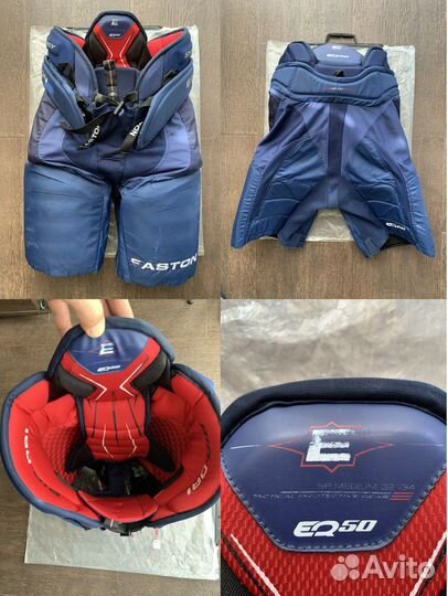 Нагрудники хоккейные Jofa, Easton, трусы, щитки