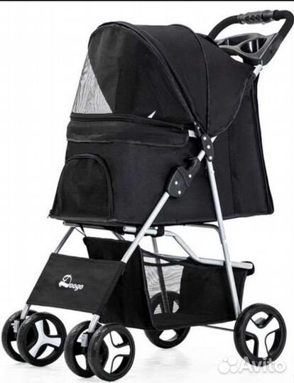 Коляска для собак до 15 кг + дождевик