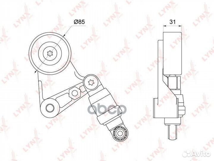 PT-3083 Натяжитель ремня приводного Nissan patr