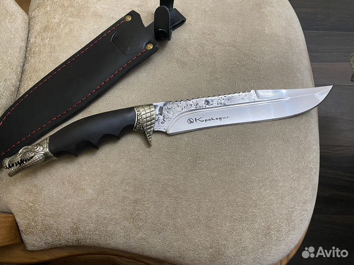 Новый Нож кованный крокодил Кизляр