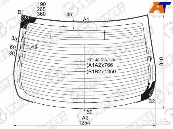 Стекло заднее toyota corolla