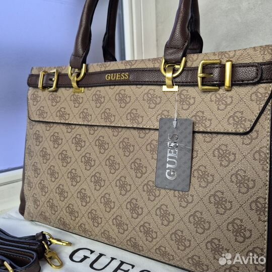 Сумка тоут Guess Sestri Logo Luxury Satchel новая