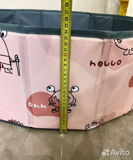 Маленький складной сухой бассейн с шариками