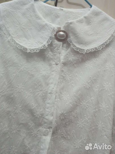 Блузка белая для девочек