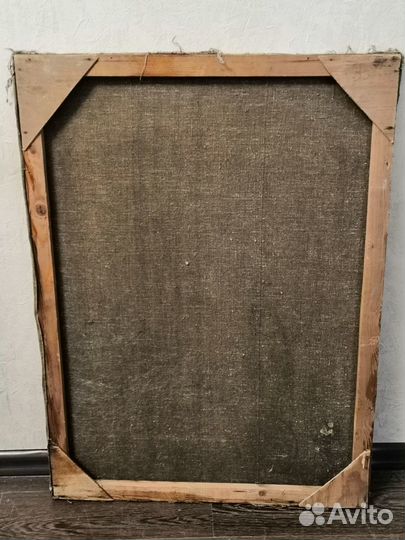 Картина СССР живопись портрет Ленина. 67 см на 90