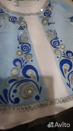 Костюм снегурочки детский в прокат