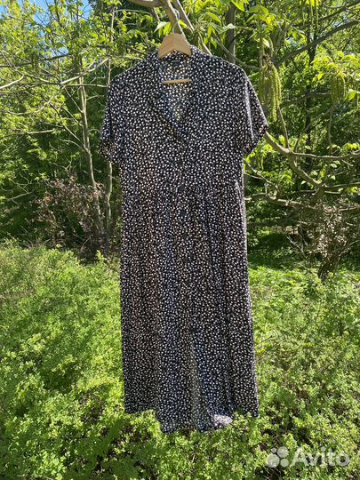 Почти новое летнее платье миди вискоза Monki