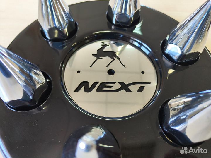 Колпаки газель черные + пики + середина из нержаве