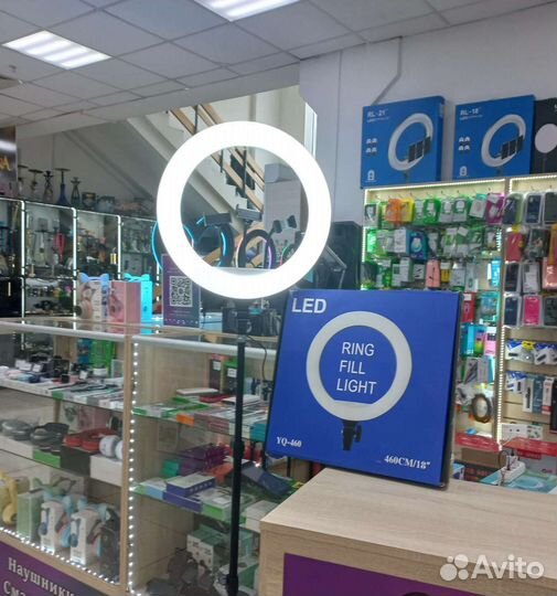 Кольцевая лампа 45 см со штативом
