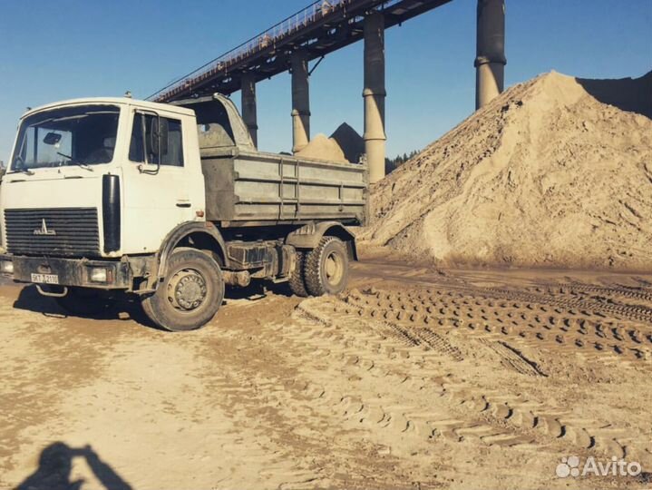 Песок карьерный с доставкой