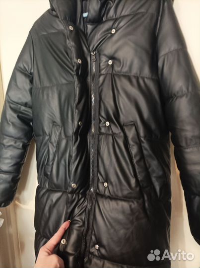 Пуховик зимний женский 44 46 удлиненный