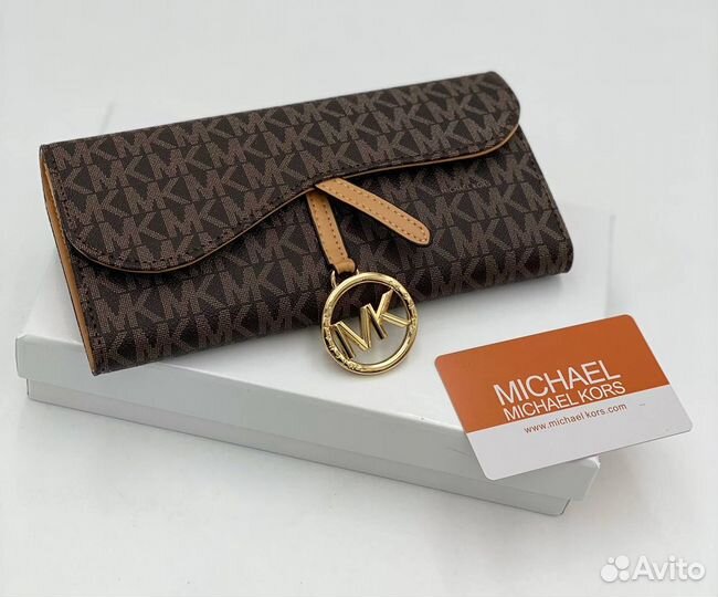 Кошелек Michael Kors Канва / Натуральная Кожа