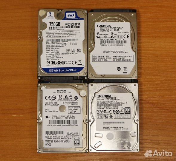 Жёсткий диск 750Гб 2,5