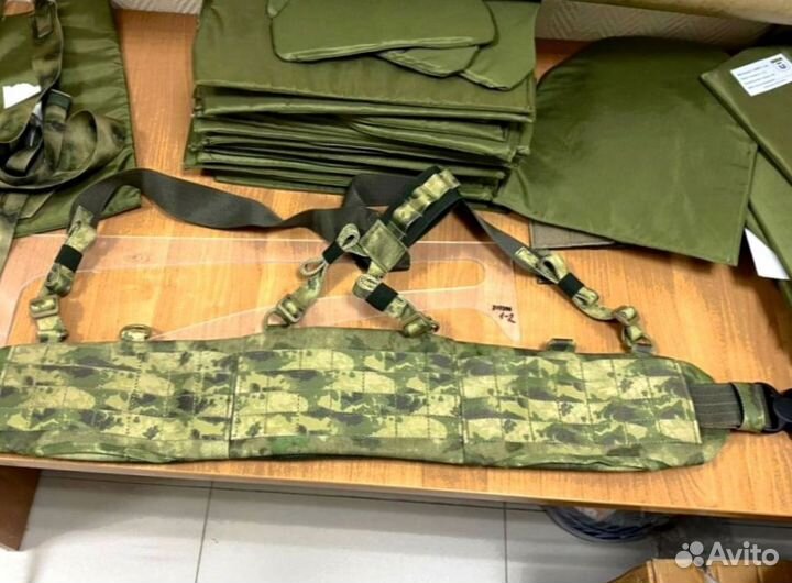 Боевой пояс с баллистической защитой и лямками Бр1