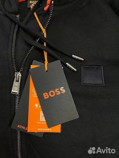 Спортивный теплый мужской костюм boss