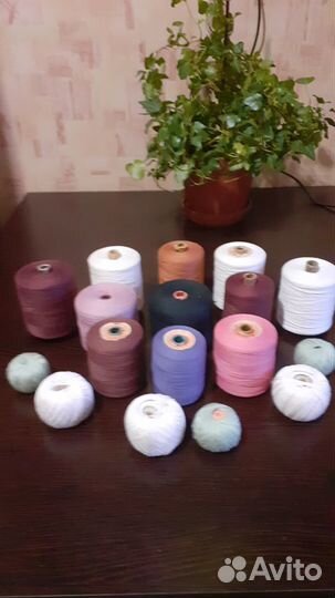 Нить швейная, вязальная, хлопок, СССР