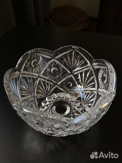 Ваза конфетница салатница хрустальная СССР