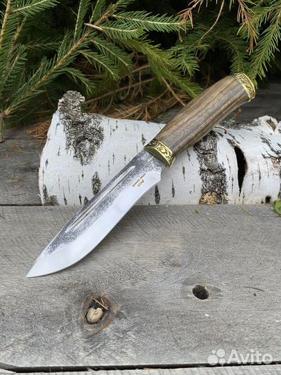 Нож охотничий кованый х12 мф