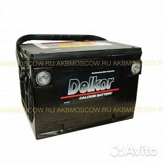 65 Ач аккумулятор б/у Delkor 75D23L
