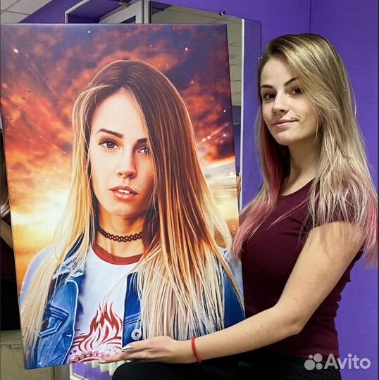 Портрет по фото на холсте art01