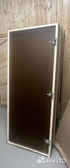 Дверь из каленого стекла бронза 1900*680 8 мм