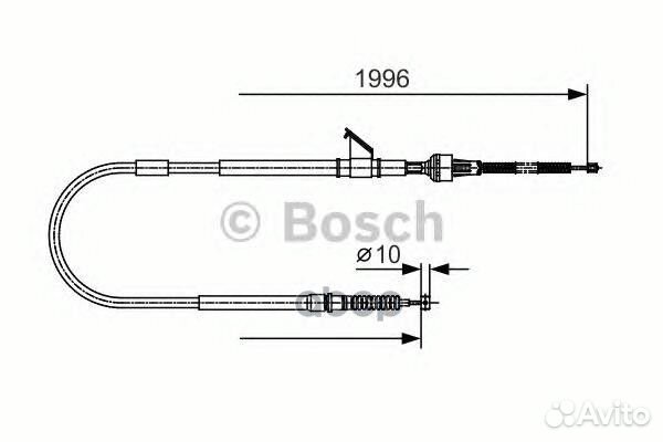 Трос ручного тормоза L/R 1987482068 Bosch