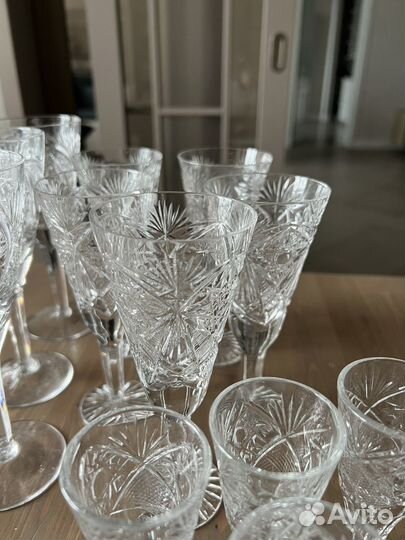 Рюмка и фужеры хрусталь
