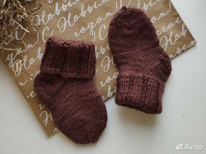 Вязаные носки для детей от 6 месяцев