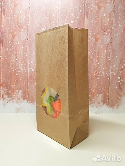 Бумажный пакет, крафт