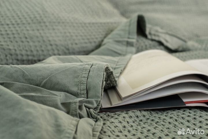 Постельное 2-сп Рифленое Вареный хлопок