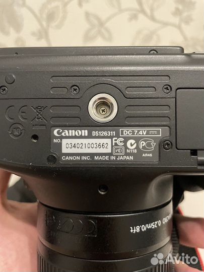 Фотоаппарат Canon DS126311 (EOS 600D)