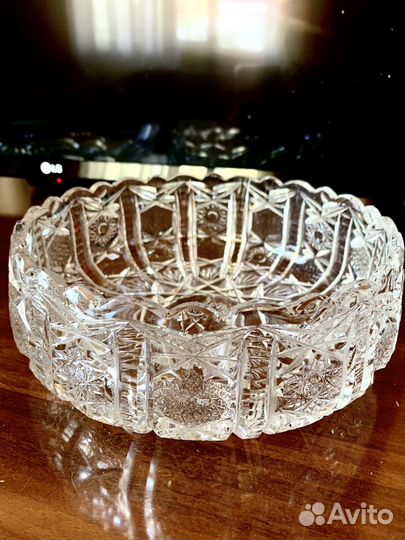 Хрусталь Конфетница, ладья салатница