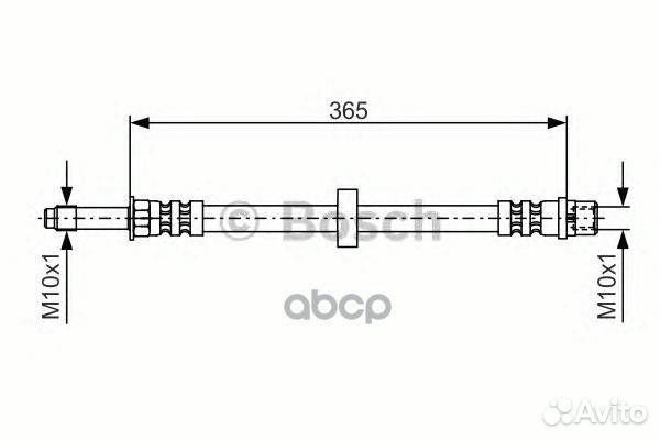 1 987 476 851 шланг торм. пер Volvo S60/S80/V70