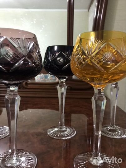 Бокалы из цветного хрусталя, Германия