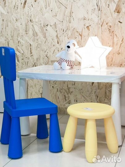 Детский стул IKEA, синий