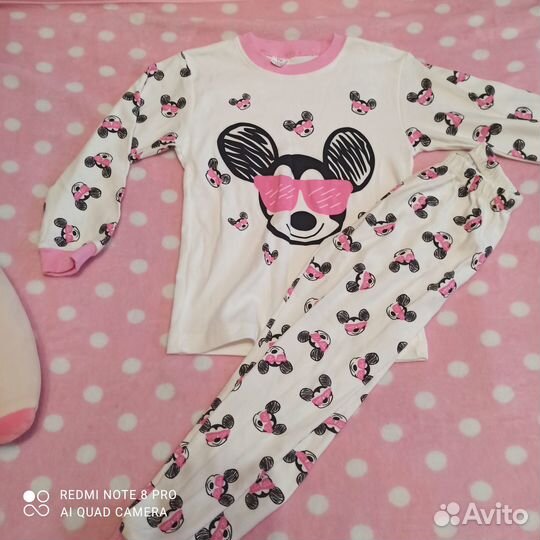 Пижамы для девочек 2-6 лет