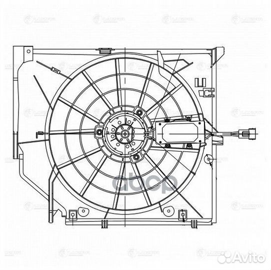 Вентилятор радиатора BMW 3 (E46) (98) (с кожухом