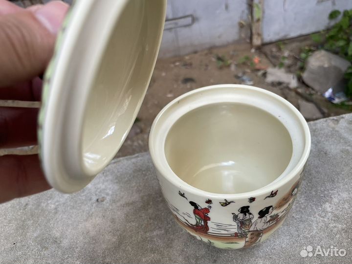 Горшок керамический сахарница