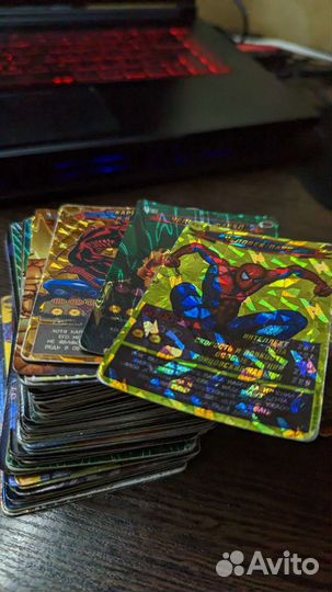 Супер редкие и редкие карточки Человек Паук