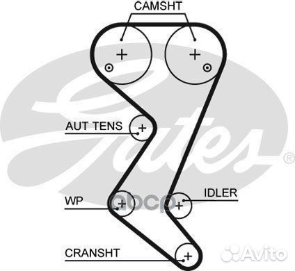 Комплект грм citroen peugeot 1.8-2.0 16V Z153