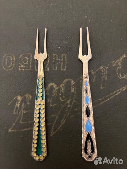 Вилочка для лимона серебро 875 проба