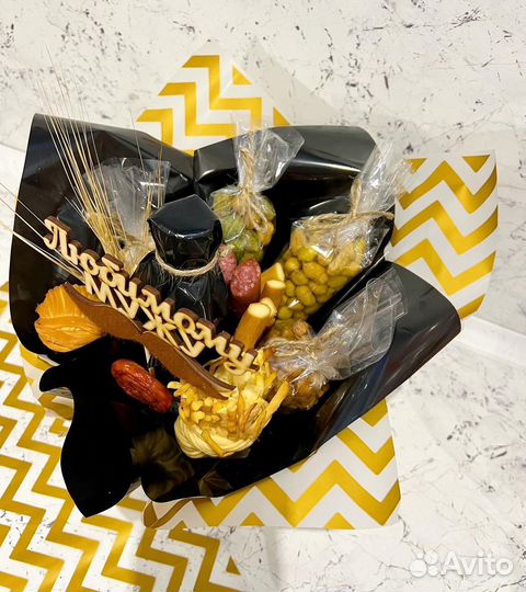 Мужские съедобные букеты, корзины, подарок, набор