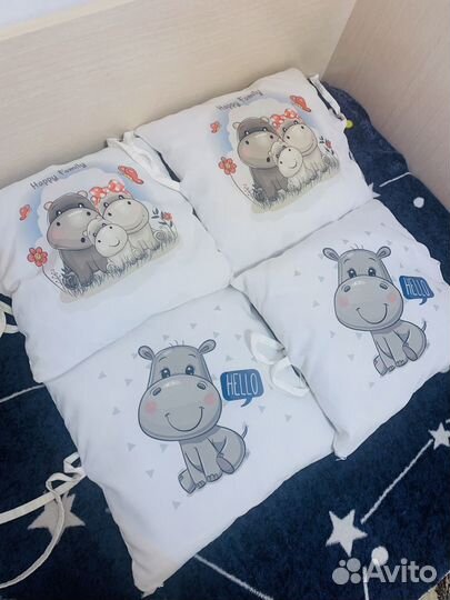 Бортики в детскую кроватку бу